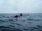 Quiet day kayaking, Donegal, also 30 ft shark passing broadside