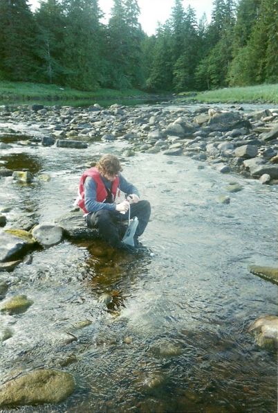 Filtering water, Mysty Fiords, SE Alaska, 2002